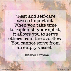 self-care, Elanor Brownn